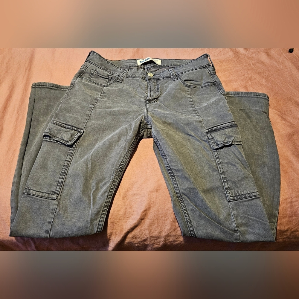 Old Navy Gray Women Boyfriend Jeans